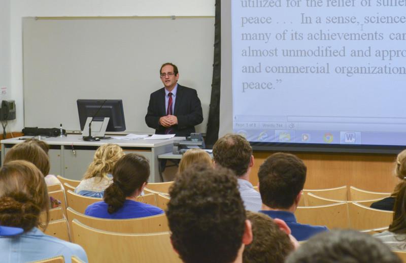 Should a Professor Be Devoted Lecture. 
Daniel Gordon, professor of history at the University of Massachusetts, Amherst, and interim dean of the Commonwealth Honors College