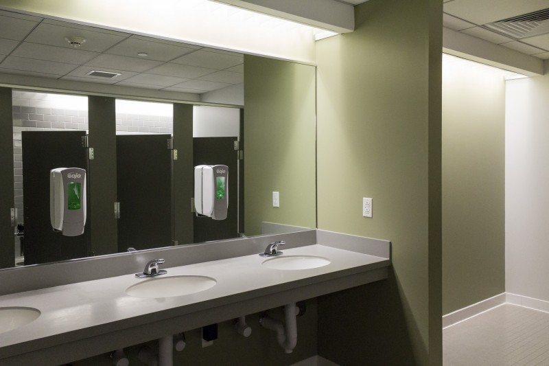 Two of the three feminine product dispensers will be located in the Center for Sciences and Innovation.