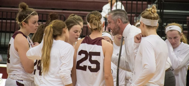 The womens basketball team, led by coach Cameron Hill, defeated Austin College last Saturday on Jan. 20. photo by Allison Wolff