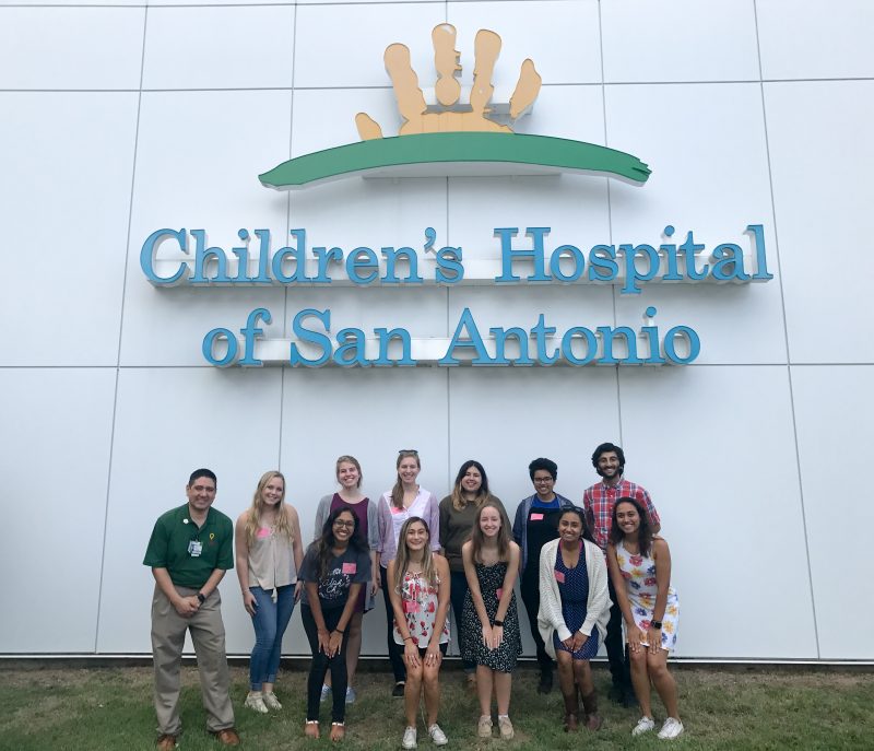 Dance marathon executives visit Childrens Hospital of San Antonio for training with hospital staff. photo provided by Allison Wolff, staff photographer