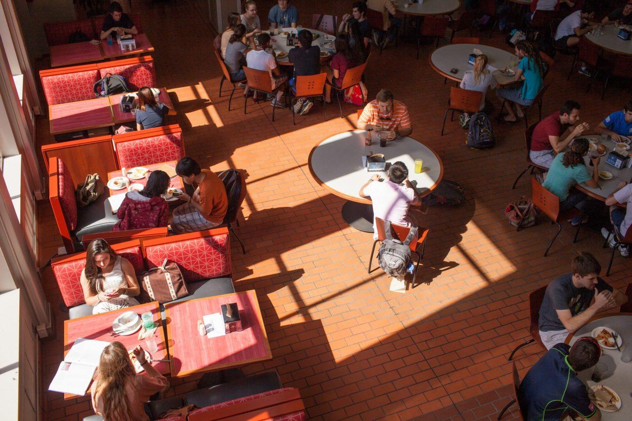 Aramark is the provider for all of Trinity’s food services including Mabee dining hall. The goal of Tigers Against Aramark is the termination of Trinity’s contract with the company due to its ties to the prison industrial complex. Photo credit: Trinitonian archive