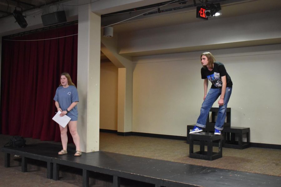First Years Putting on Theatre (FYPOT) during rehearsal.