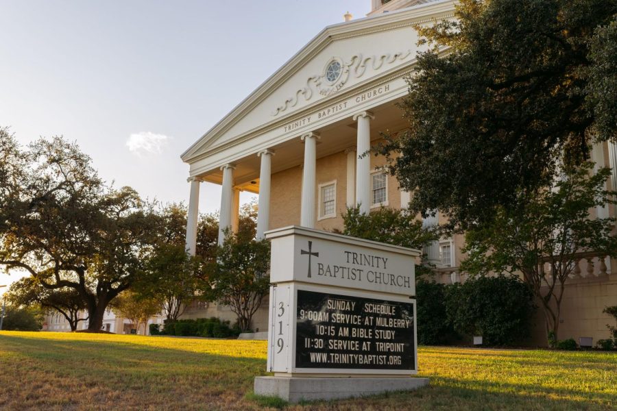 Trinity Baptist Church, located only a block away from Trinity University, is a close site for some students to practice off-campus worship.