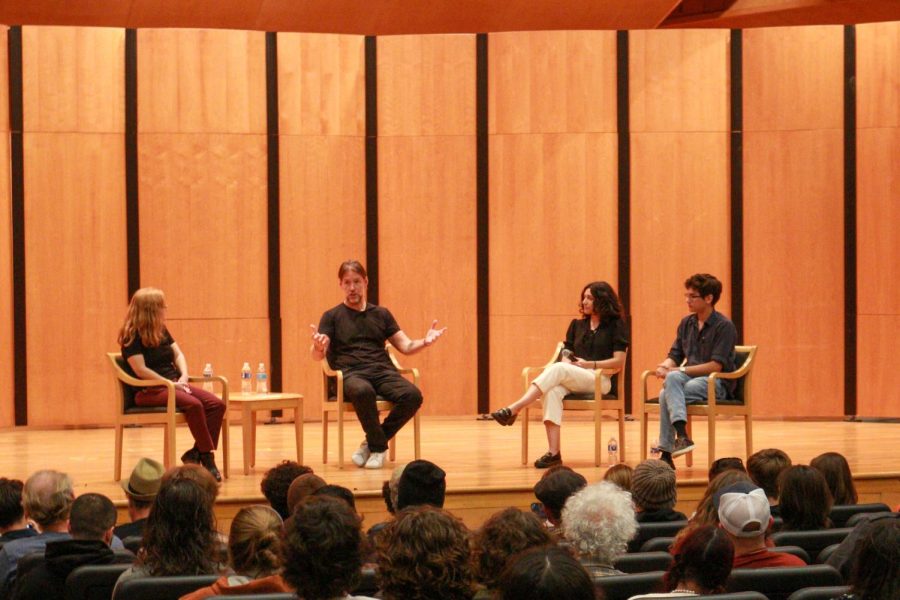 Left to Right:
Dr. Camille Reyes, Ed OBrien, Yvanna Gonzalez, Samuel Damon