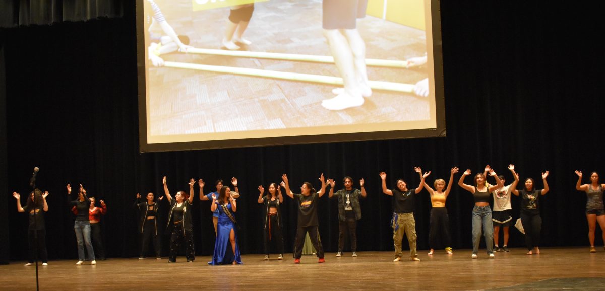 Students prepare for the Mabuhay  Showcase happening on Friday, October 20th from 6:30-8:30 pm in Laurie Auditorium.