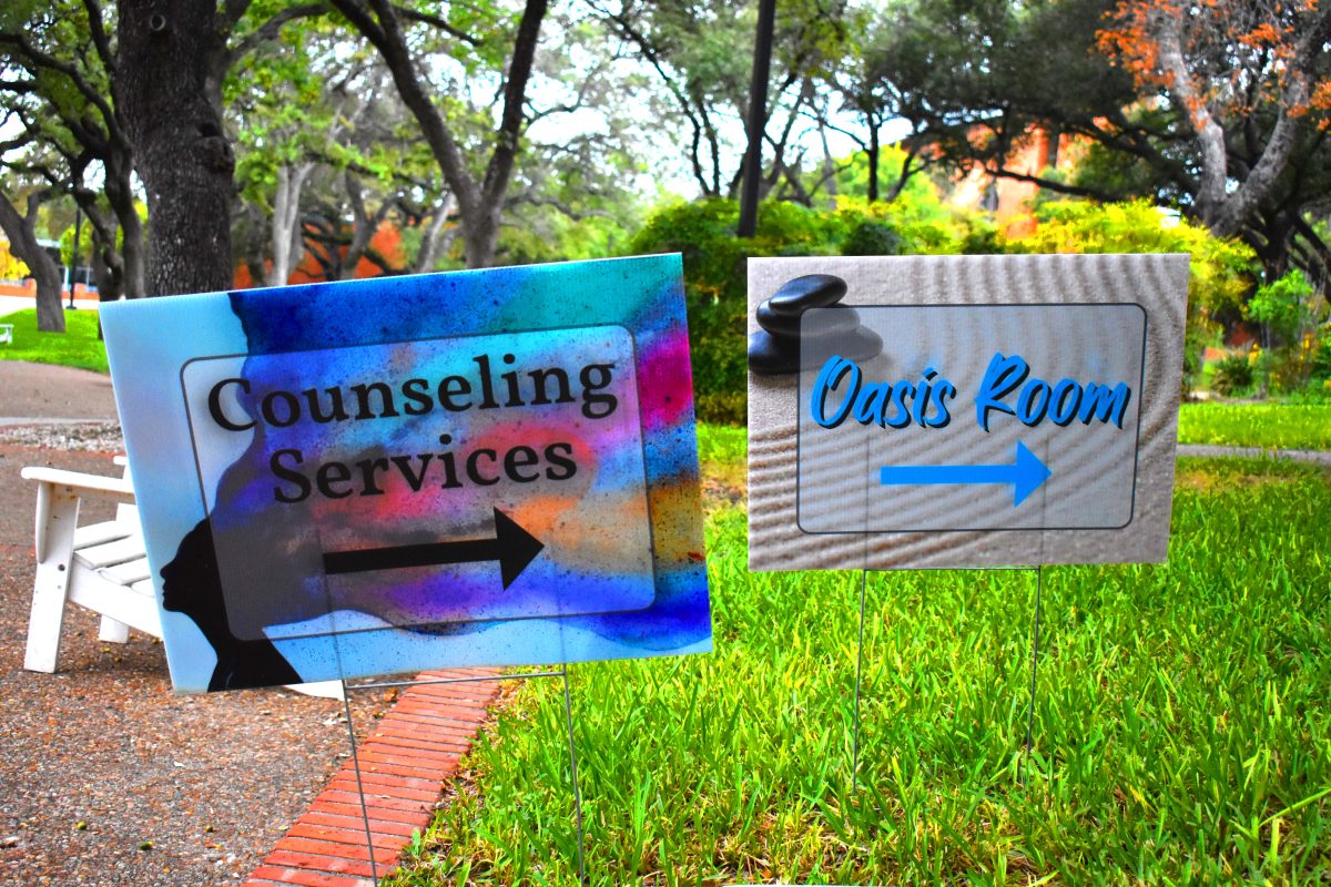 Counseling Services and the Oasis Room are accessible and free to all students