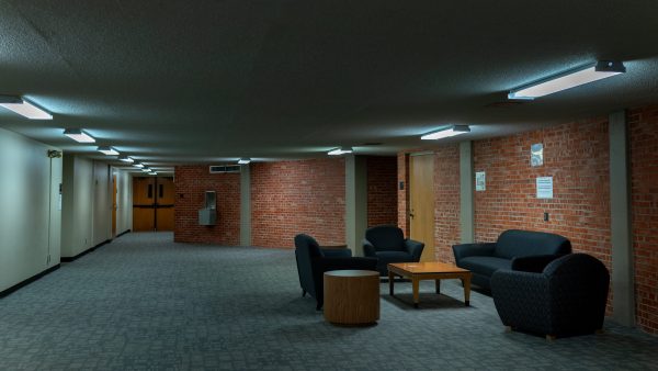The basement of Laurie Auditorium is eerie and hard to find.