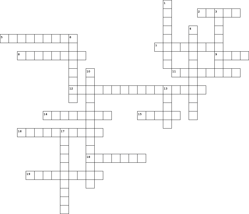 Fashion themed crossword 9/20