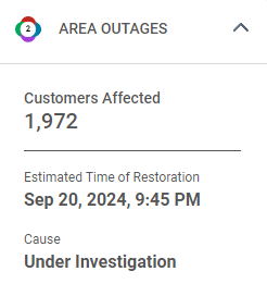 CPS Energy's description of the Olmos Park area outage.