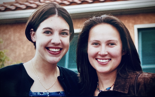 JESSICA EDONICK and ROMA MOUNT on graduation day. 