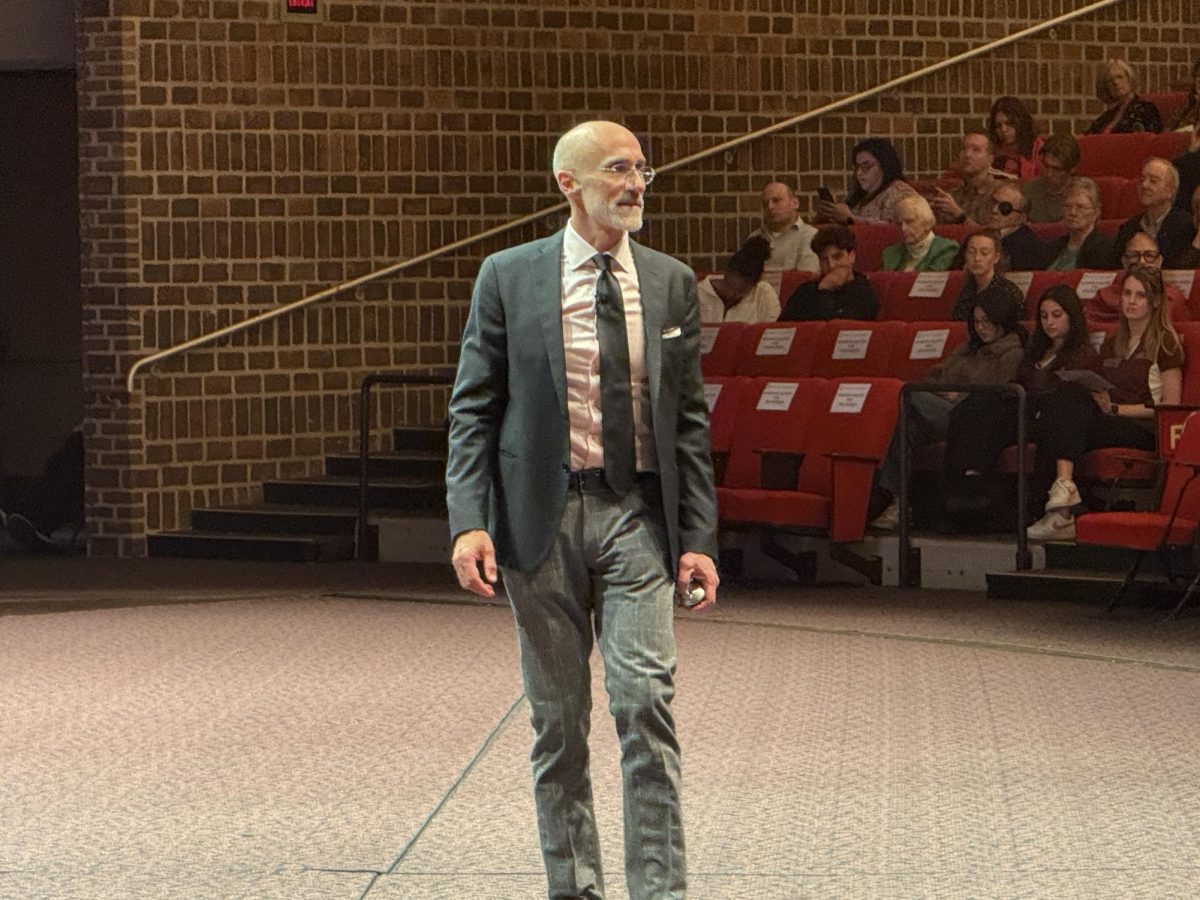 Arthur C. Brooks speaks in Laurie Auditorium on Nov. 12. 