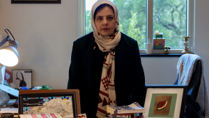 SAJIDA JALALZAI alleges the university denied her tenure based on discrimination.